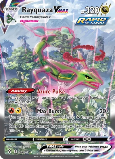Rayquaza VMAX (Evolving Skies 218)