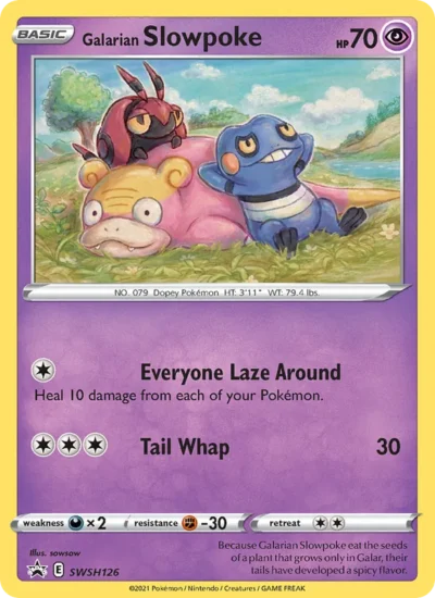 Galarian Slowpoke (SWSH Black Star Promos SWSH126)