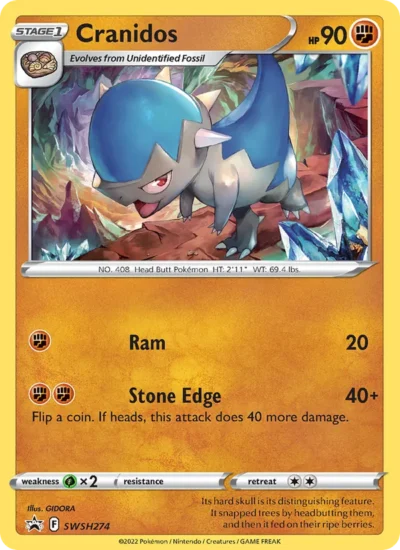Cranidos (SWSH Black Star Promos SWSH274)