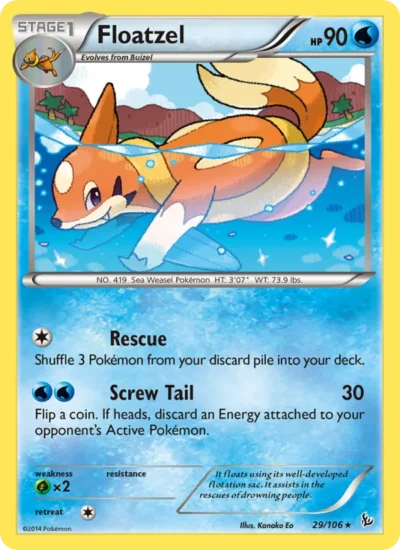 Floatzel (Flashfire 29)